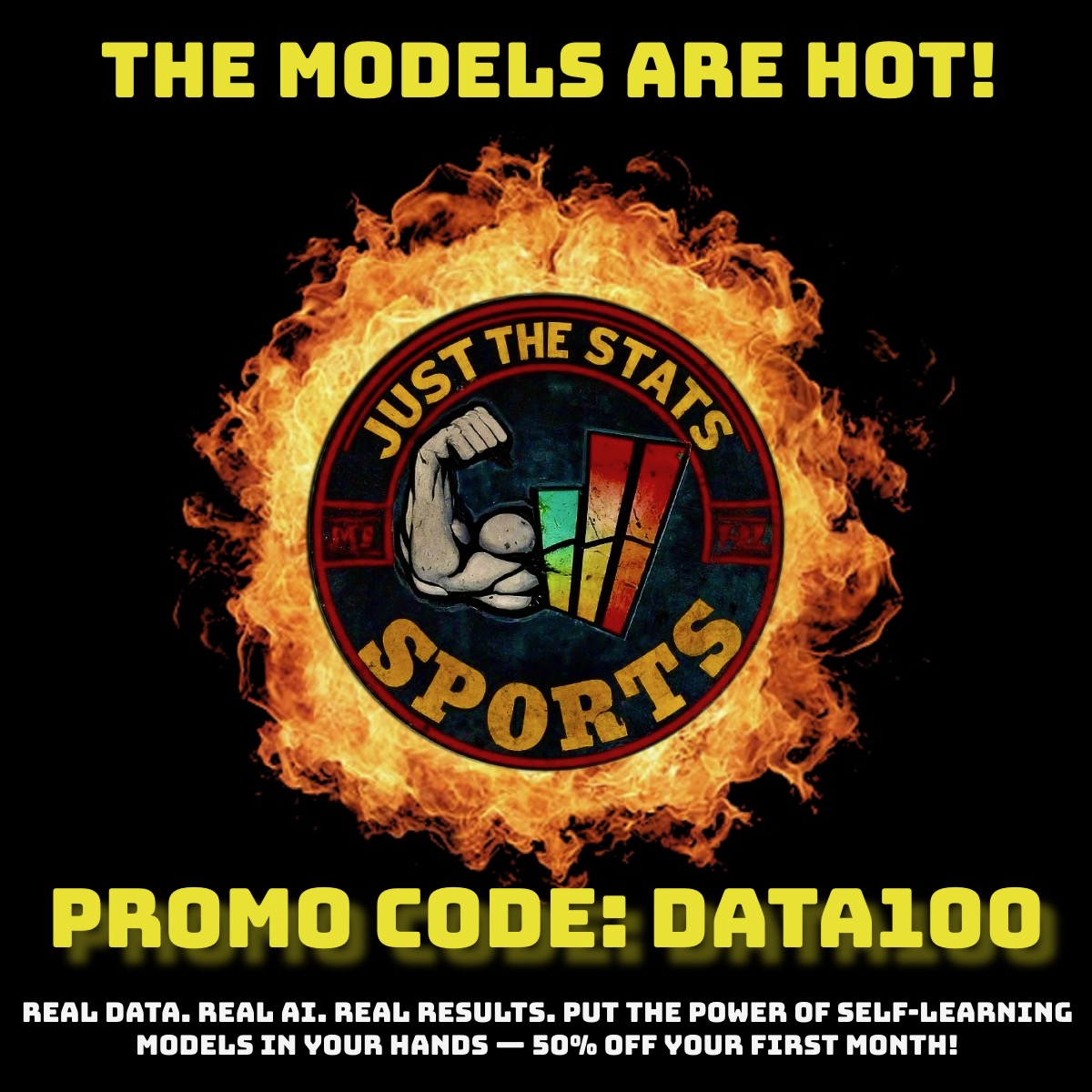 POTD (+111) is LIVE after a 🔥 night: Power 4 Parlay ✅ #NHL model ✅ #NFL Model ✅

Tap in → JustTheStatsSports.com
Use DATA100 for 50% off 1st Month

#makeitmagic #RipCity