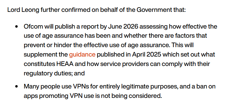 owenboswarva's tweet image. Online Safety Act: VPNs and age verification – what the House of Lords debate reveals mishcon.com/news/online-sa… from @Mishcon_de_Reya

Recent short debate in the Lords hansard.parliament.uk/lords/2025-09-…

Expect the hand-wringing to continue

#ageverification #censorship #openweb #techpolicy