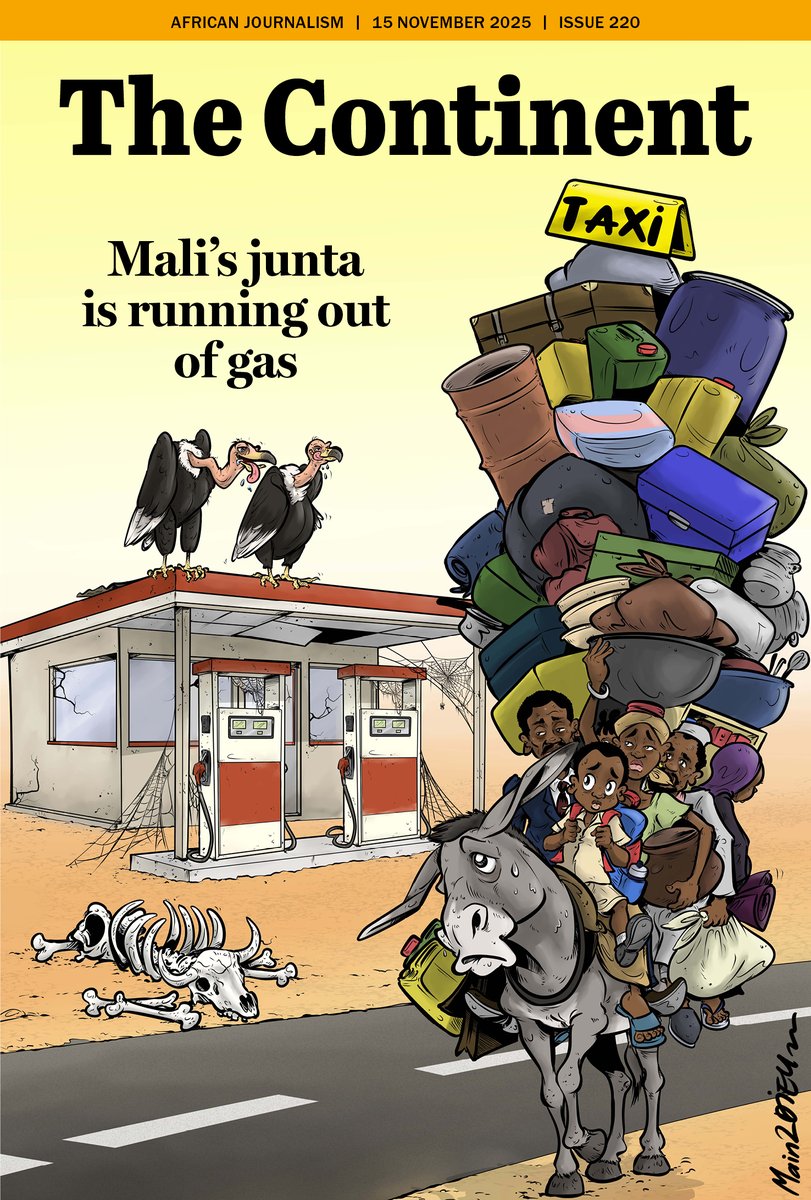 All Protocol Observed

Welcome to Issue 220 of The Continent

With insurgencies on the rise, Mali’s military rulers can’t secure a stable supply of fuel. Amid a growing crackdown on media, tankers are under attack and Bamako is grinding to a halt.

bit.ly/220_TC