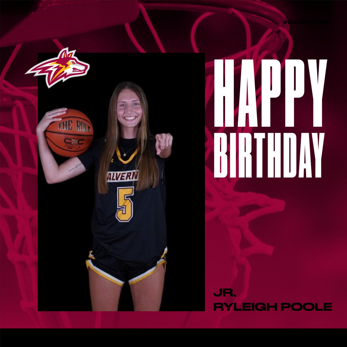 Happy Birthday to our Junior Captain Ryleigh Poole.  We hope you have an amazing day!! #auwbb #goldenwolves #earsup