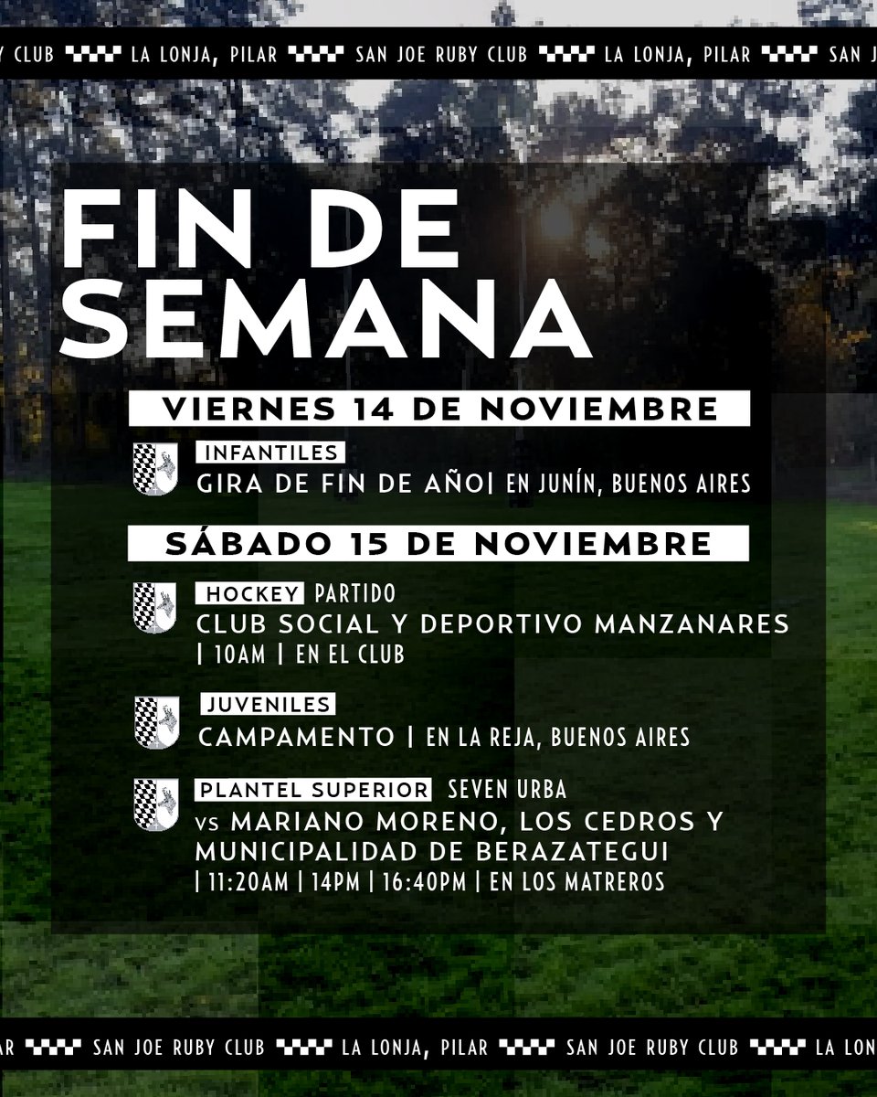 #INFORMACION
Les dejamos todas las actividades de San José para este fin de semana.