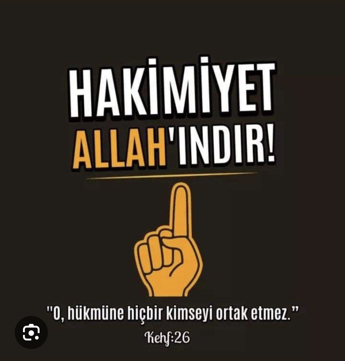 “Egemenlik Allah’ındır.
Bu cümle tevhit;
Egemenlik milletindir.
Bu cümle şirk kokar.”

#DemokrasiOyunu