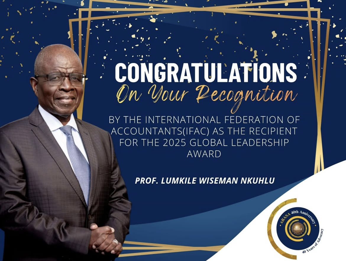 ABASAJHB's tweet image. Honouring an extraordinary leader whose impact continues to shape the profession. Congratulations on this remarkable global recognition, Prof.

#Leadership #Excellence #GlobalRecognition #IFAC #AccountingProfession #Inspiration #AbasaJHB