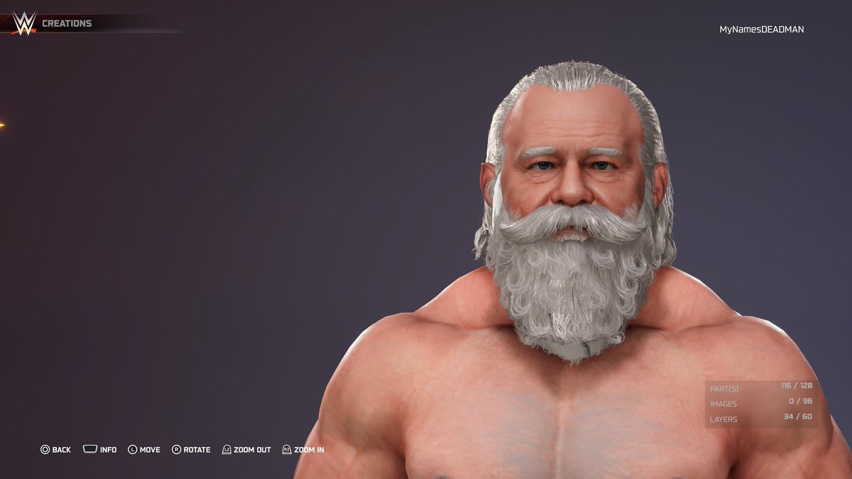 MyNamesDEADMAN's tweet image. Gonna be doing a non island version of big Chris Kringle too for those that don&apos;t have the VC and don&apos;t wanna spend ridiculous prices for it would definitely recommend getting the beard atleast if possible (it&apos;s such a good piece) #WWE2k25