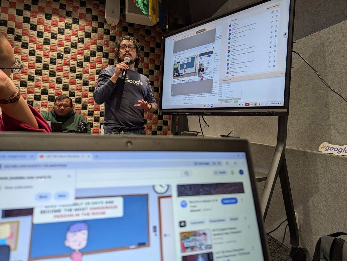 QuiqueCordero10's tweet photo. Poder resaltar el trabajo de cualquier estudiante en tiempo real, dar seguimiento presenta un apoyo increíble para el aprendizaje de nuestros estudiantes. #googlechampion, #googlechampionslatam https://t.co/yA7ZcgkctZ