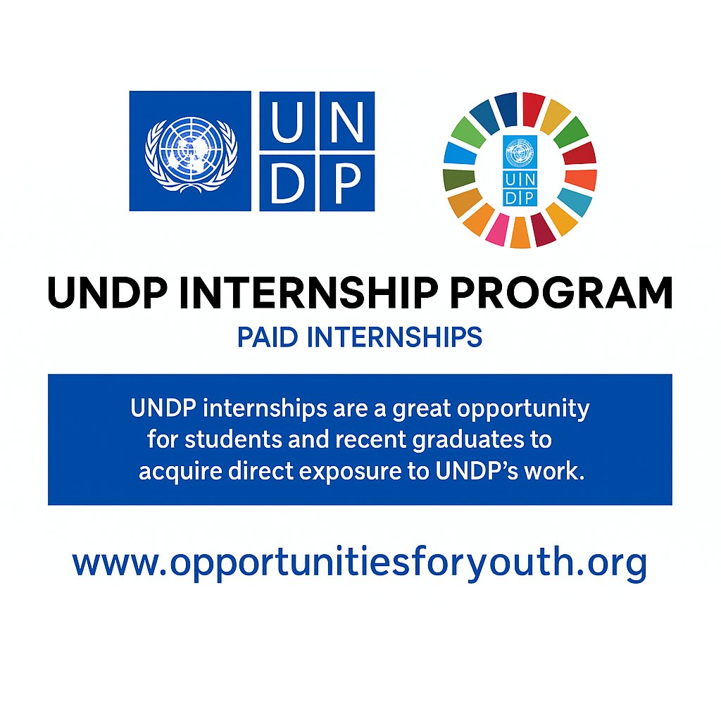 opportunitiesfy's tweet image. Kickstart your global development career with a paid UNDP internship—open to students &amp;amp; recent grads, with roles worldwide; details &amp;amp; how to apply: wp.me/p23f03-3FP 🌍✨ #UNDP #YouthOpportunities