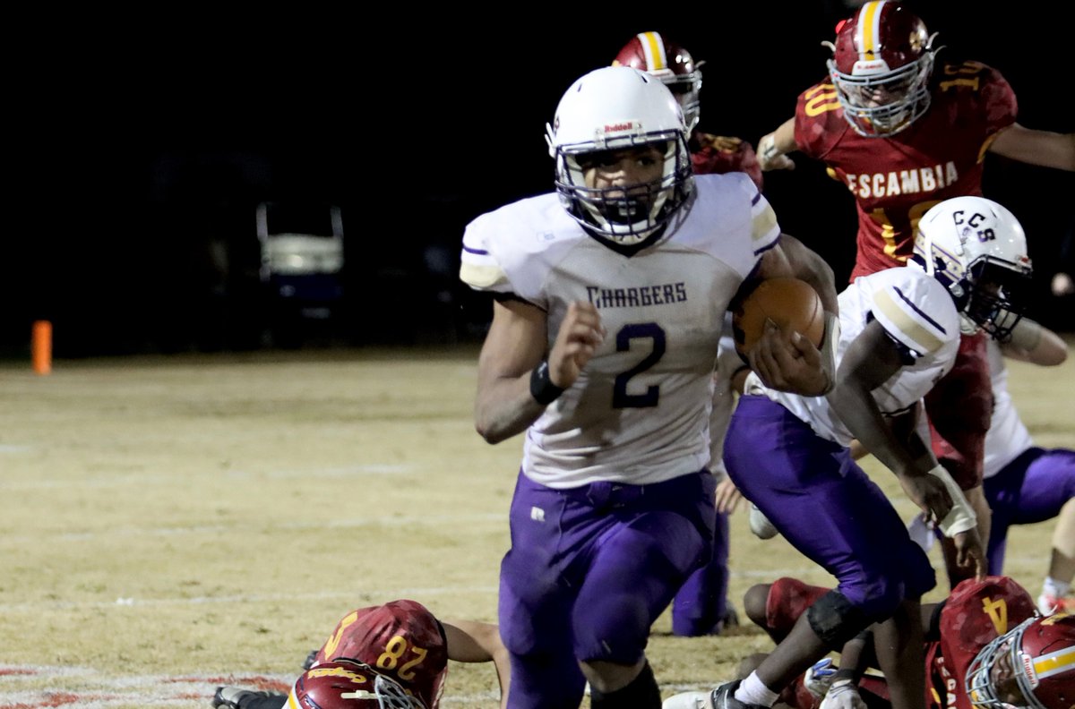 Cornerstone’s defense stood tall late and Malachi Adams scored two rushing touchdowns, but the Chargers fell on the road to Escambia in the semifinals.

Photos by Mandy Sanders &amp; Story: shelbycountyreporter.com/2025/11/14/cor…

Thanks to <a href="/CoosaPinesFCU/">Coosa Pines FCU</a> for supporting our coverage.