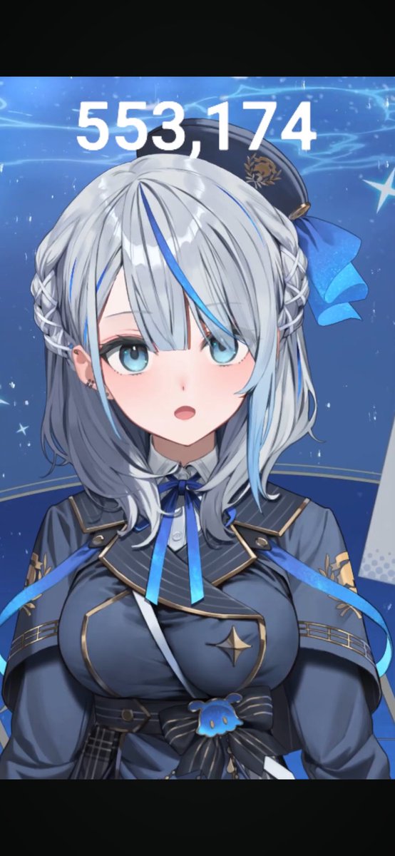 ルカちゃん様 ルカちゃん今日も配信お疲れ様だよ💙 今日は久しぶりの縦枠！可愛い