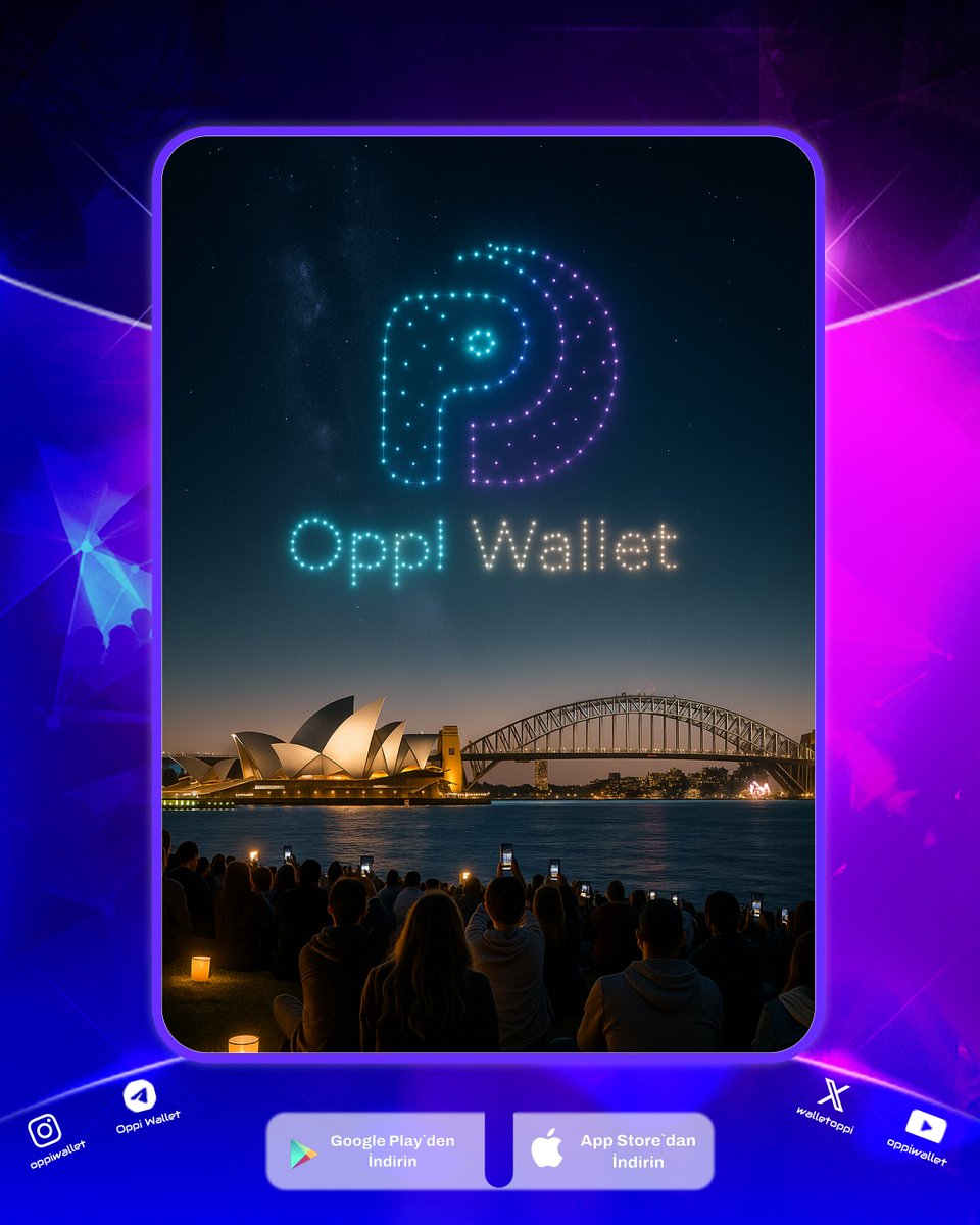 Gökyüzü bugün bize bir şey hatırlatıyor: 

Biz birlikte güçlüyüz. 
Biz Oppi’yiz. 💜 

#OppiWallet #WeAreOppi