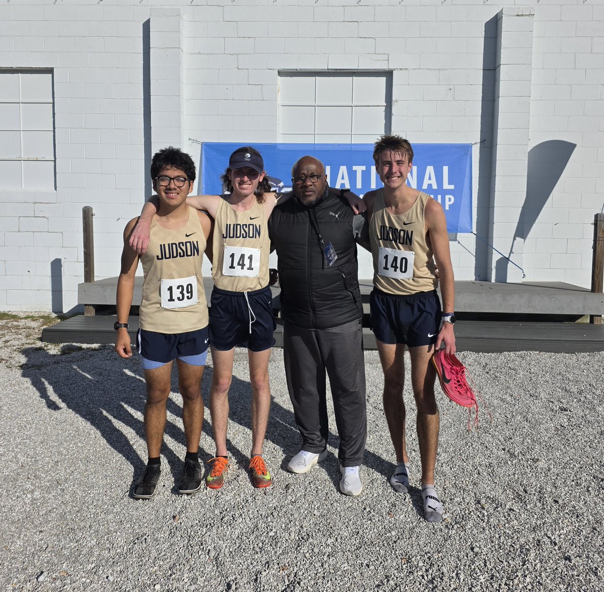 Good Run Guys and Good Year. 
NCCAA XC National D1 places.
Chase Porshe - 20th
David Peterson - 30th
Ricardo Duran - 76th
Out of (83) total Runners
#JUXCTF #Buildingsomething