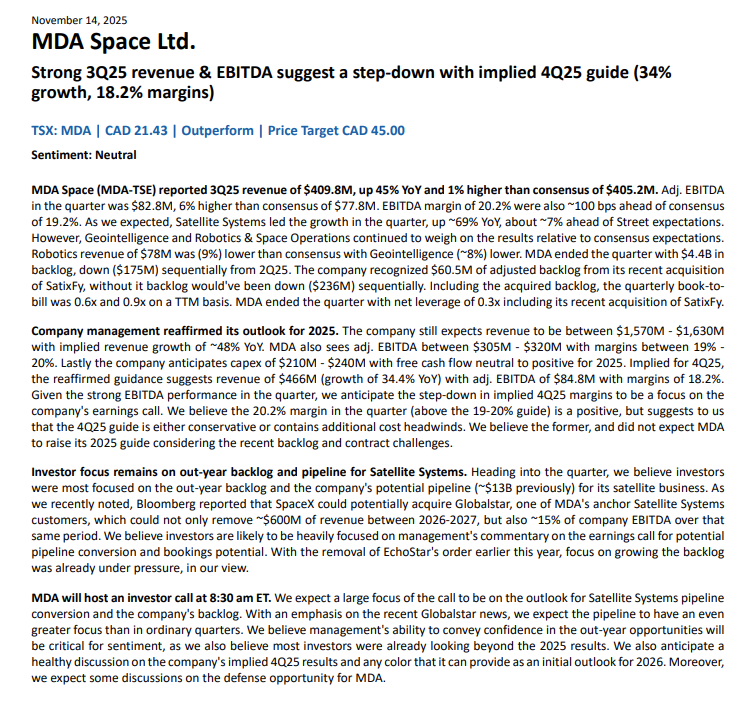 $MDA MDA Space