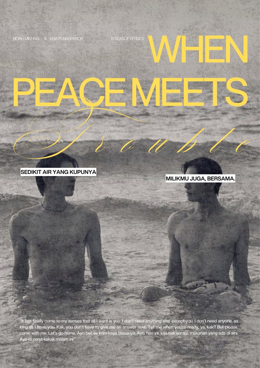 seasofverses's tweet photo. NoahKhayr from When Peace Meets Trouble. https://t.co/U9EQjJ6Vy1