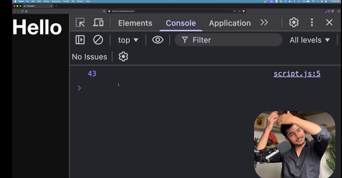 sahilrex2255's tweet image. Day-34 @sarthacksharma
Building logic in JavaScript step by step.
Random numbers, real concepts, strong fundamentals 🔥
Progress Check 📍
Math.random() → Generates a value
Math.floor() → Makes it whole
Together → Powerful logic 💪
#Day34 #CodingProgress #TechJourney