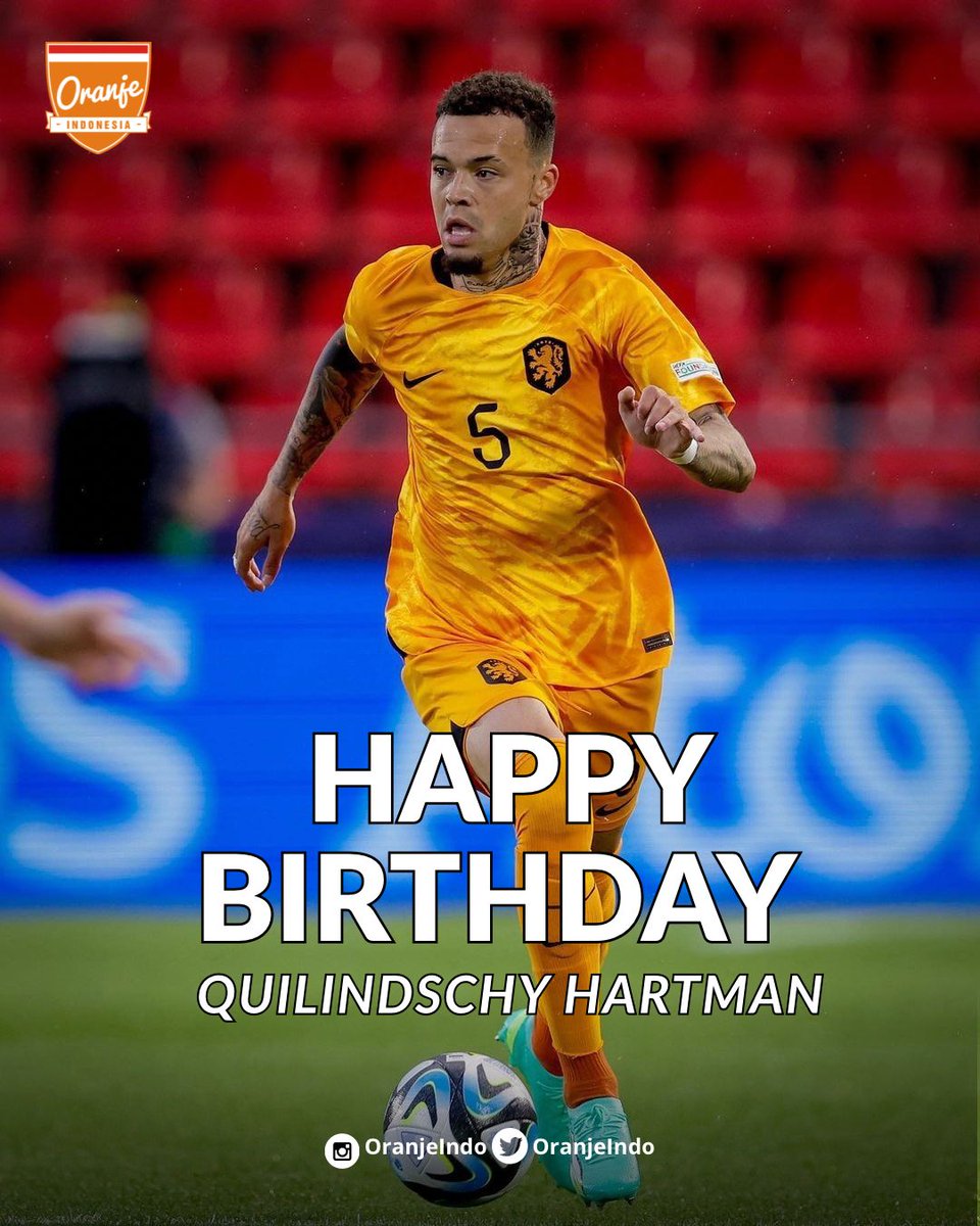 Happy birthday Quilindschy "Q" Hartman! 🥳🧡

All the best &amp; beterschap! 🦁💪

<a href="/OnsOranje/">OnsOranje</a> <a href="/KNVB/">KNVB</a> <a href="/NLinIndonesia/">NL Embassy Indonesia</a> 

#NothingLikeOranje #BelandaJuara #Oranje #KNVB #OranjeIndonesia #OranjeIndo #Q #QuilindschyHartman