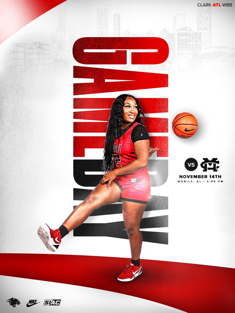 ClarkAtlantaWBB's tweet photo. 𝙄𝙩’𝙨 𝙛𝙞𝙣𝙖𝙡𝙡𝙮 𝙂𝘼𝙈𝙀𝘿𝘼𝙔! 🏀🔥🐾

🆚 Mississippi College
📍 Mobile, Ala.
⌚️ 3:00 PM CT 
📺 https://t.co/4FzciRYXjC
📊 https://t.co/MlqFVcy0pB

#GoPanthers🐾 | #WeAreCAU https://t.co/9RxwLgNz1k