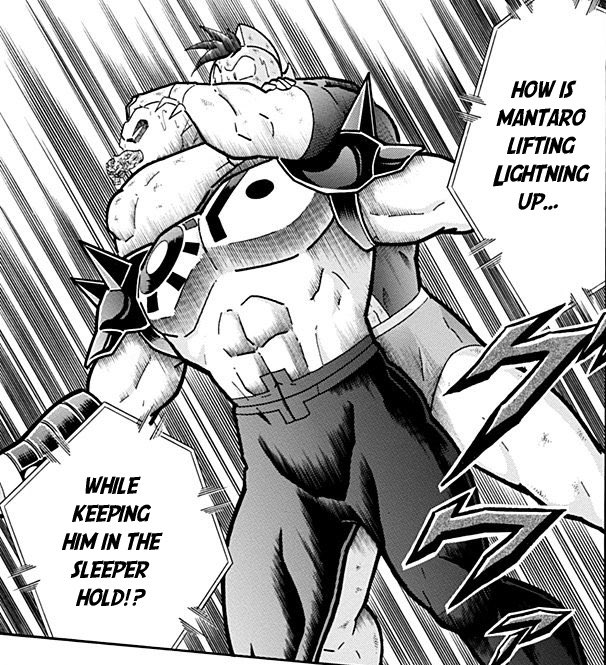 MantaroMuscle's tweet image. burning inner strength. A heat comparable with the own sun! This was, Mantaro&apos;s own spirit!

&quot;GIVE UP, HADES!&quot;

#MULTIVERSALRAGNAROK