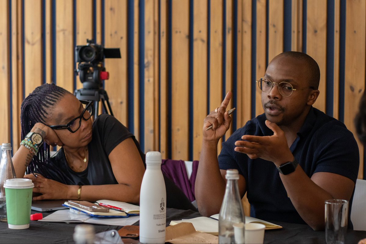 My days are always filled with such amazing people and energies. Grateful for the week that was and the amazing work we do🙏🏽🤍
Pictured here are some of my Faves! Prof. Gqola and Prof. Heidi