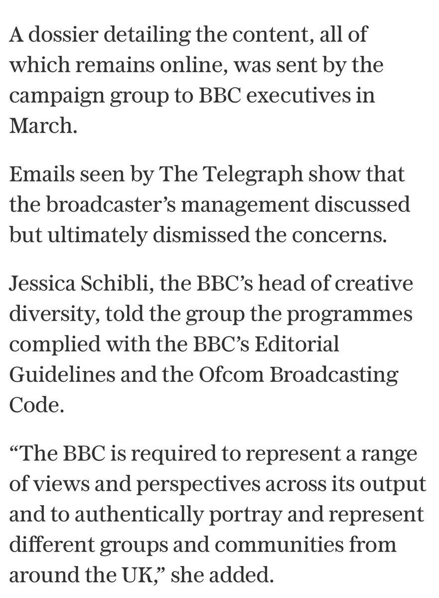 ‘Stephanie Davies-Arai, director of Transgender Trend, said: “Taking the non-scientific, politically controversial idea of ‘gender identity’ and selling it to children as fact is not impartiality but indoctrination’

telegraph.co.uk/news/2025/11/1…