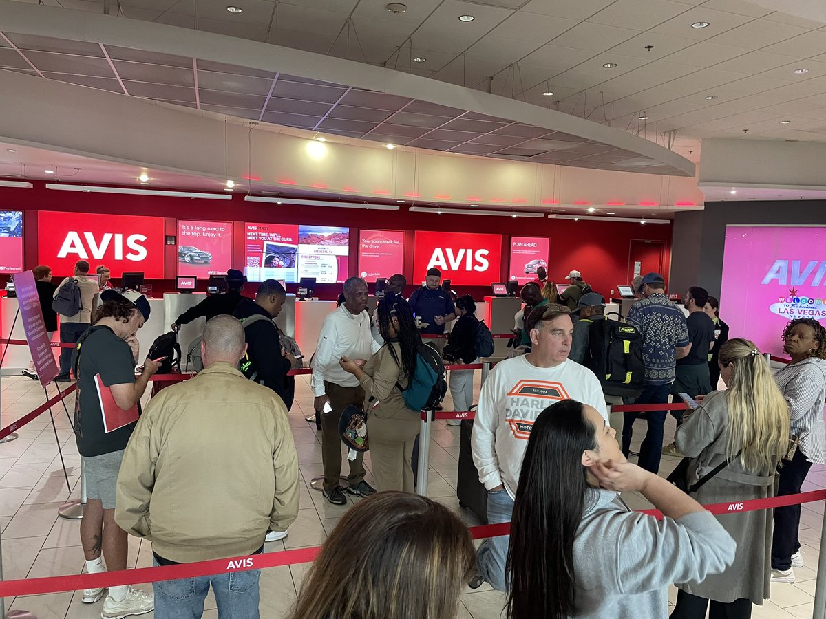 DO NOT rent from <a href="/avis/">Avis Car Rental</a> <a href="/AvisCars/">AvisFails</a> especially in Las Vegas. 50+ people in line at 830am.  Two people working here. Craziness.