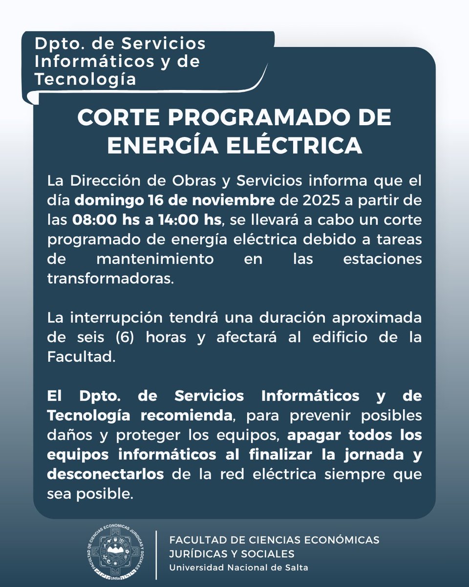 DocentesEco's tweet photo. El Dpto. de Servicios Informáticos y de Tecnología informa: https://t.co/Q8m1oWxaY9