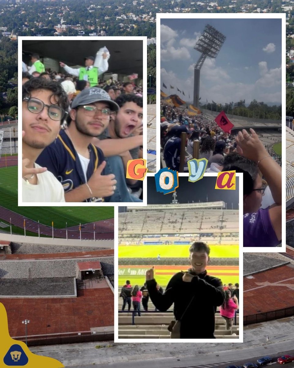 GlobalFCPyS's tweet image. Lxs estudiantes de movilidad de la Facultad en los partidos de nuestros @PumasMX , viviendo la inmersión en la Universidad con intensidad y amplitud 🥳⚽️