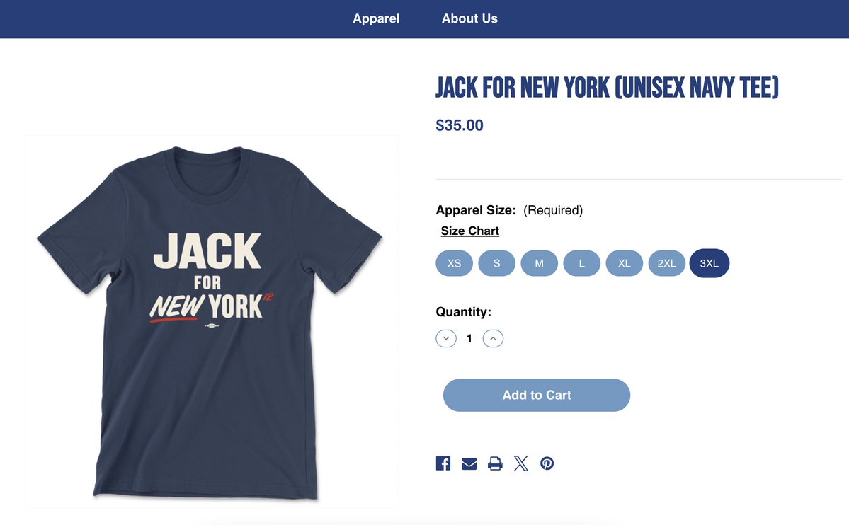 Democrat congressional candidate Jack Schlossberg is setting campaign t-shirt prices according to how fat his supporters are.

"Body positivity" appears to be out as a liberal priority!