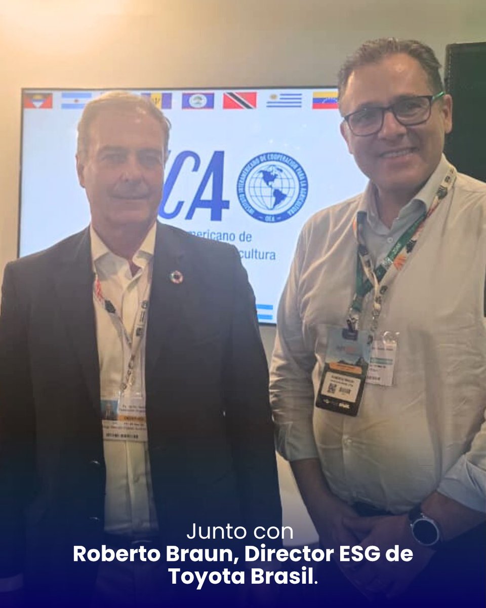🤝🇧🇷 En la Agrozone, nuestro presidente Diego Sueiras se reunió con Roberto Braun (Toyota Brasil) y Evandro Gussi (UNICA).

Hablamos sobre el rol de los biocombustibles en la transición energética y la posibilidad de trabajar juntos rumbo a la Semana del Clima de Rosario. 🌱