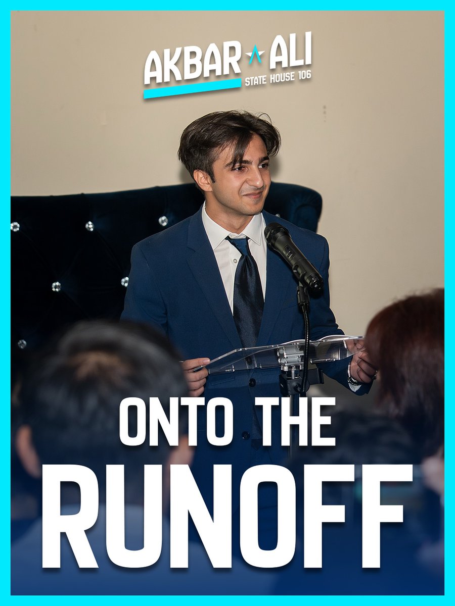 Akbar Ali makes it to the runoff elections for Georgia State House District 106! ✨Let’s be sure to keep up the momentum for him in this final stretch. The runoff election will take place on Tuesday, December 2nd.

To get involved, visit forakbarali.com