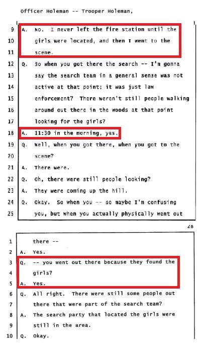 AimeeLy58101071's tweet image. Proof they found the girls much earlier!