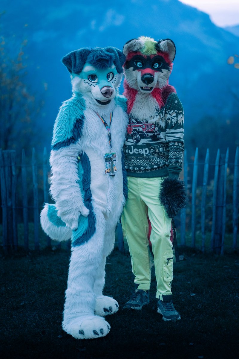 RalfBox's tweet image. What would you do if you caught a glimpse of these creatures watching you from the mist? w/ @kian_barker 
#FursuitFriday