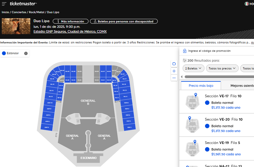 mx_tickets's tweet image. 🚨Dua Lipa! Boletos liberados!

LINK 1 dic: sovrn.co/8eptc3o
LINK 2 dic: sovrn.co/1pfk907
LINK 5 dic: sovrn.co/4die98c

#dualipa #ticketmaster #boletos #ticketsmx