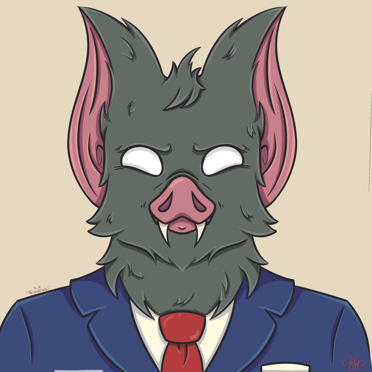 TheScarletMoth's tweet photo. Just had to draw best boi Sonar 
#dispatch #sonar https://t.co/Shq80aUthv