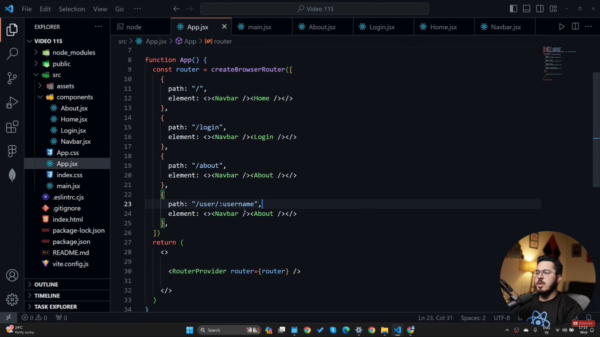 therahul4402's tweet image. Today learned React Router: Routing in React 
It lets you switch pages without reloading,using components like &amp;lt;BrowserRouter&amp;gt;,&amp;lt;Routes&amp;gt; &amp;amp;&amp;lt;Route&amp;gt;
Feels smooth… until you forget the path and end up on a page that doesn’t exist😭
#React #ReactRouter #JavaScript #WebDev #CodingHumor