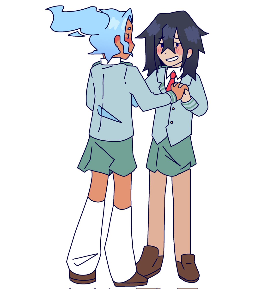 Orangefizziez's tweet image. Do people draw #erasercloud yuri I feel like I don&apos;t see it often 
#mhatwt