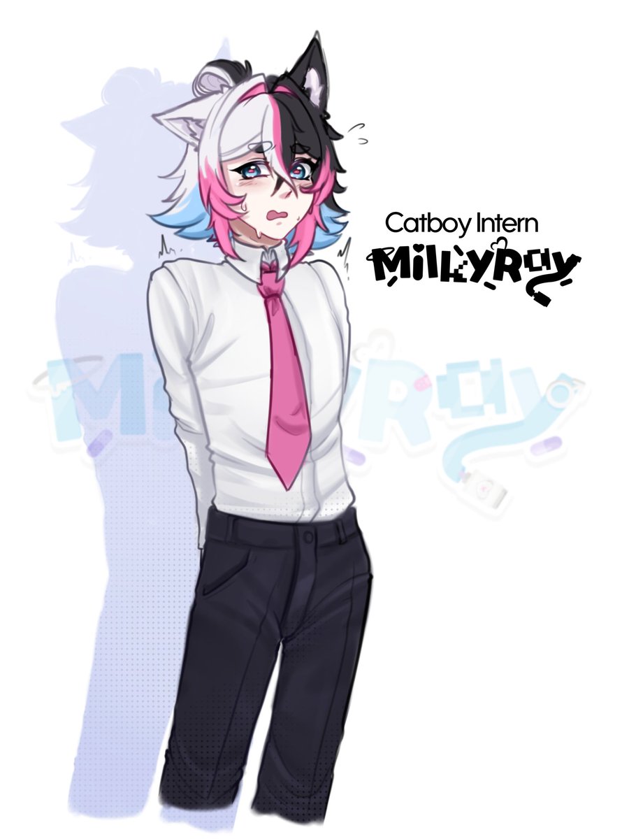 Anyone want clumsy catboy Intern Milkyray?
#milkpng