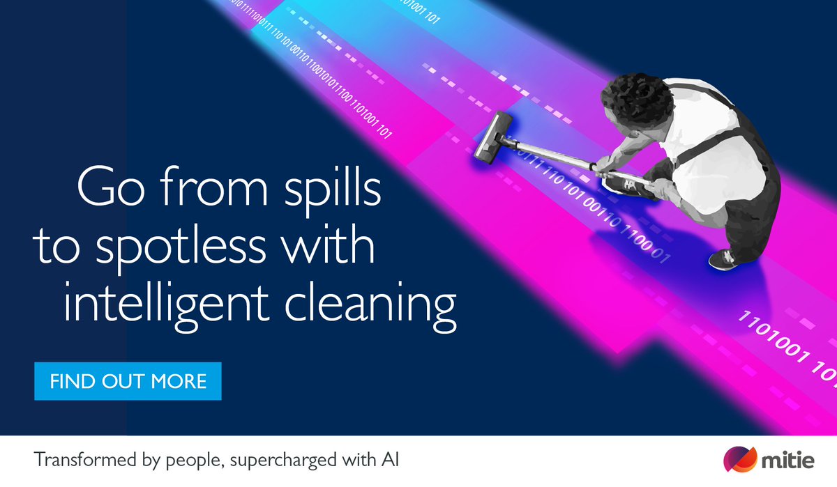 mitie's tweet image. Go from spills to spotless with Mitie’s intelligent #Cleaning. We use state-of-the-art spill detection and demand-led cleaning schedules to keep your environments in tip-top shape.

Discover how Mitie is redefining the future of #FM with AI  &amp;gt; hubs.ly/Q03132y90

#AI | #Data