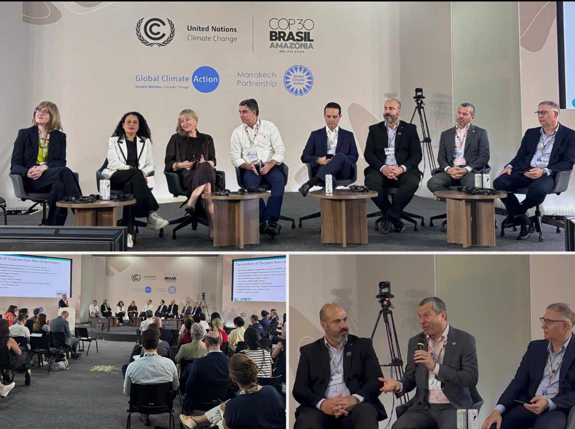 IMOSecGen's tweet image. At the halfway point at #COP30 in Brazil I spoke at the Ministerial Event which focused on the Belém Pledge to quadruple global use of sustainable fuels by 2035. This was an opportunity to present IMO’s #decarbonization goals &amp;amp; highlight our commitment to a sustainable shipping.