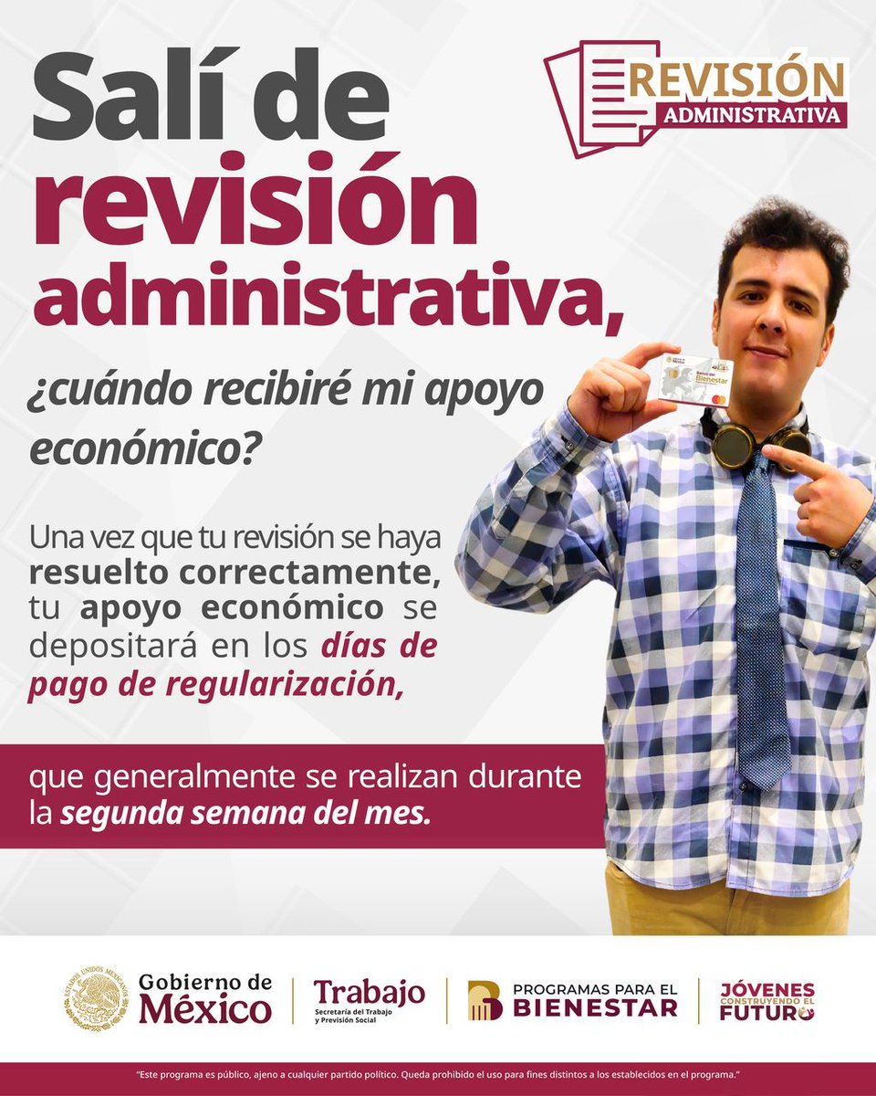 JovConFuturo's tweet image. Esto sucede una vez que sales de revisión administrativa.👀
#JóvenesConstruyendoElFuturo #RevisiónAdministrativa