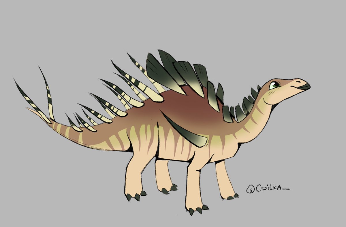 Opilka_'s tweet image. #dinovember2025 DAY 13 &amp;amp; 14: Kentrosaurus and Giraffatitan