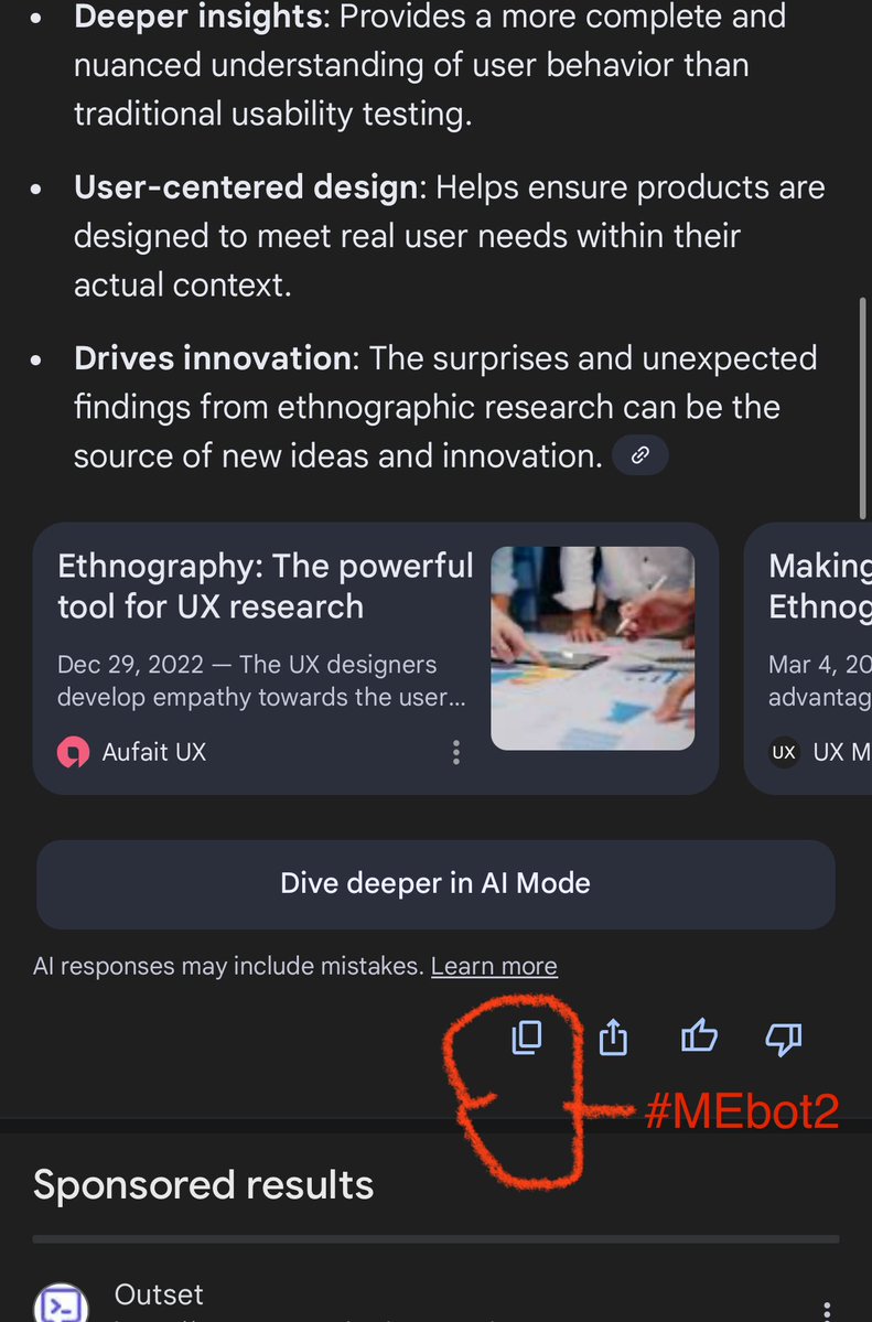 MemeticCowboy's tweet image. Depends on your target user demographic. UX-Ethnography?
(Leveraged the interpretation gap. 😜)
#MEbot2 Esoteric-UI (VR/AR)
second.me/memory/QQYQUPN…