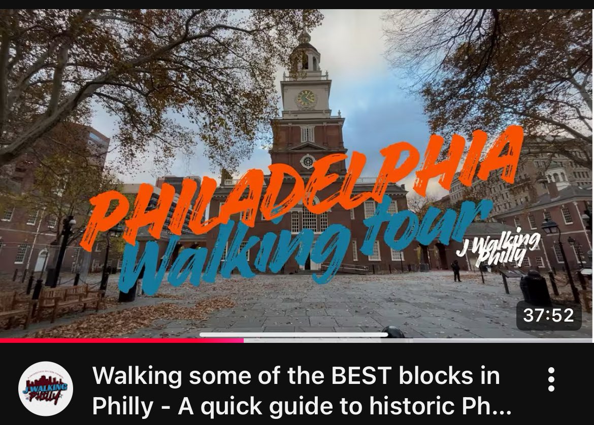 For those that may be interested, I posted a walking tour video of some of my favorite places in Philly’s historic district on my YouTube channel yesterday! 

I think even people who live in Philly will find something new and interesting in this🫶

youtu.be/zi2Ox0bjiRg?si