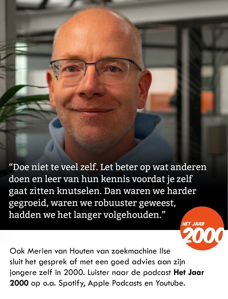Het 'not invented here'-syndroom: een grote belemmerende factor. Het staat in alle managementboeken, zei Merien ten Houten. We leerden veel van zijn verhaal. DANK Merien - en luister op onder meer Spotify, YouTube en Apple Podcasts! :) Of op hetjaar2000.nl