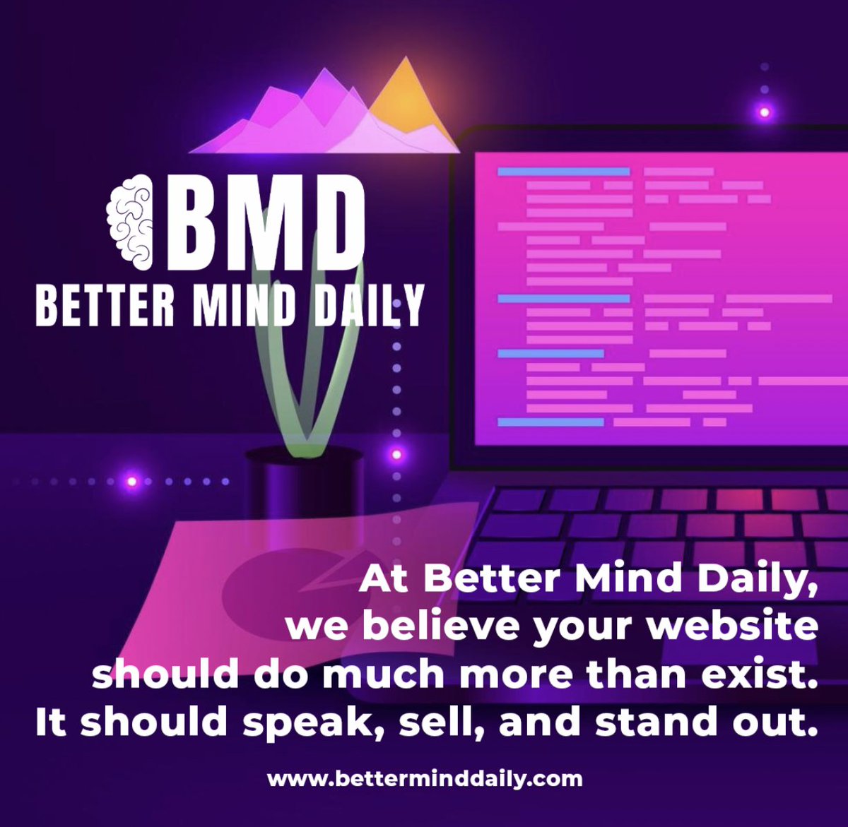 betterminddaily's tweet image. Anyone can build a website today. DIY platforms are cheap, fast, and easy…
But are they truly representing your brand?
At Better Mind Daily, we believe your website should do much more than exist.
It should speak, sell, and stand out.
betterminddaily.com
#CustomWebDesign
