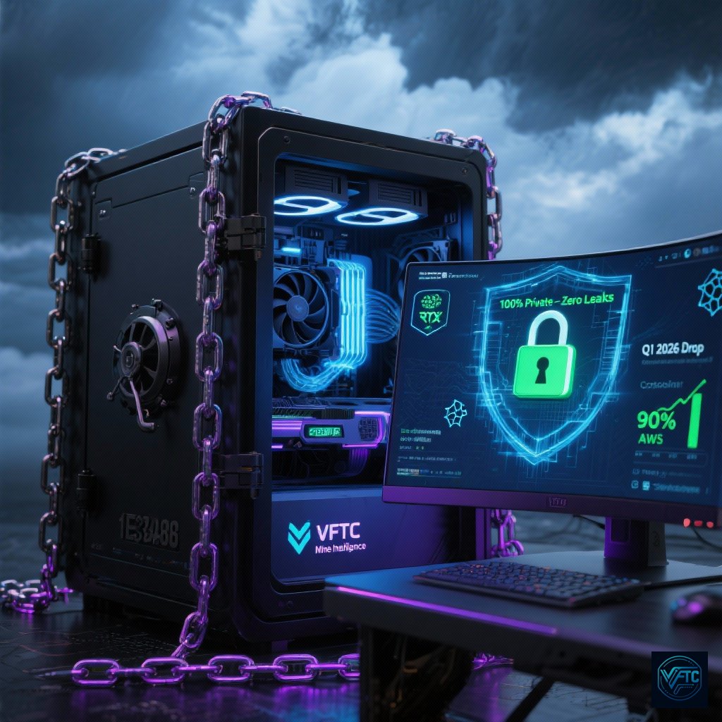 Tired of cloud providers hoarding your AI training data? VFTChain locks it down: 100% private processing on your machine, GDPR-compliant, zero leaks—beating AWS costs by 90% via decentralized power. Token live on Raydium, fair launch. Platform drops Q1 2026.