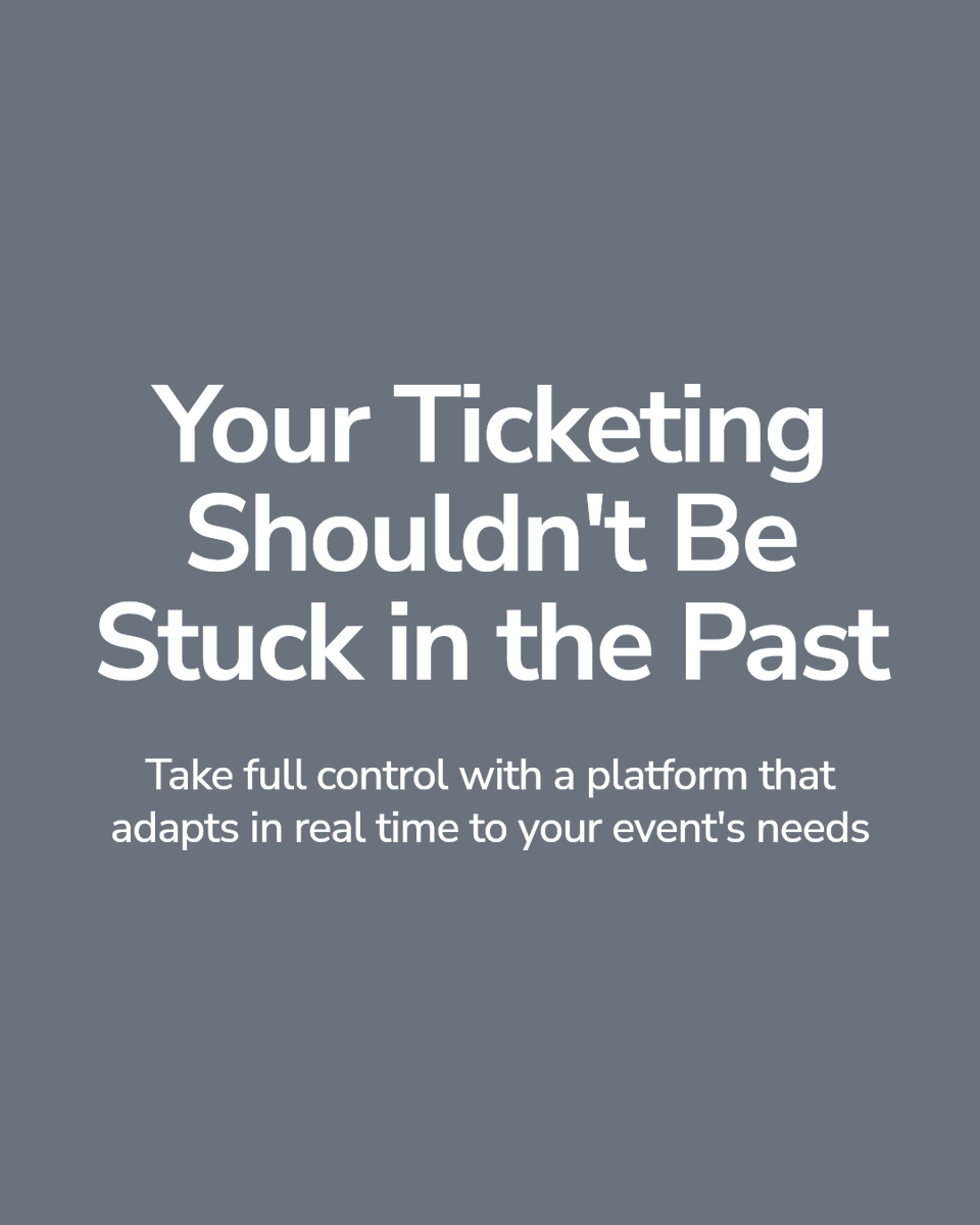 ticketsocket's tweet image. Events rarely go as planned—your ticketing shouldn't be stuck in the past. TicketSocket's flexible platform keeps you in control: your brand, your data, your revenue. Real-time adaptability built for whatever comes next.
