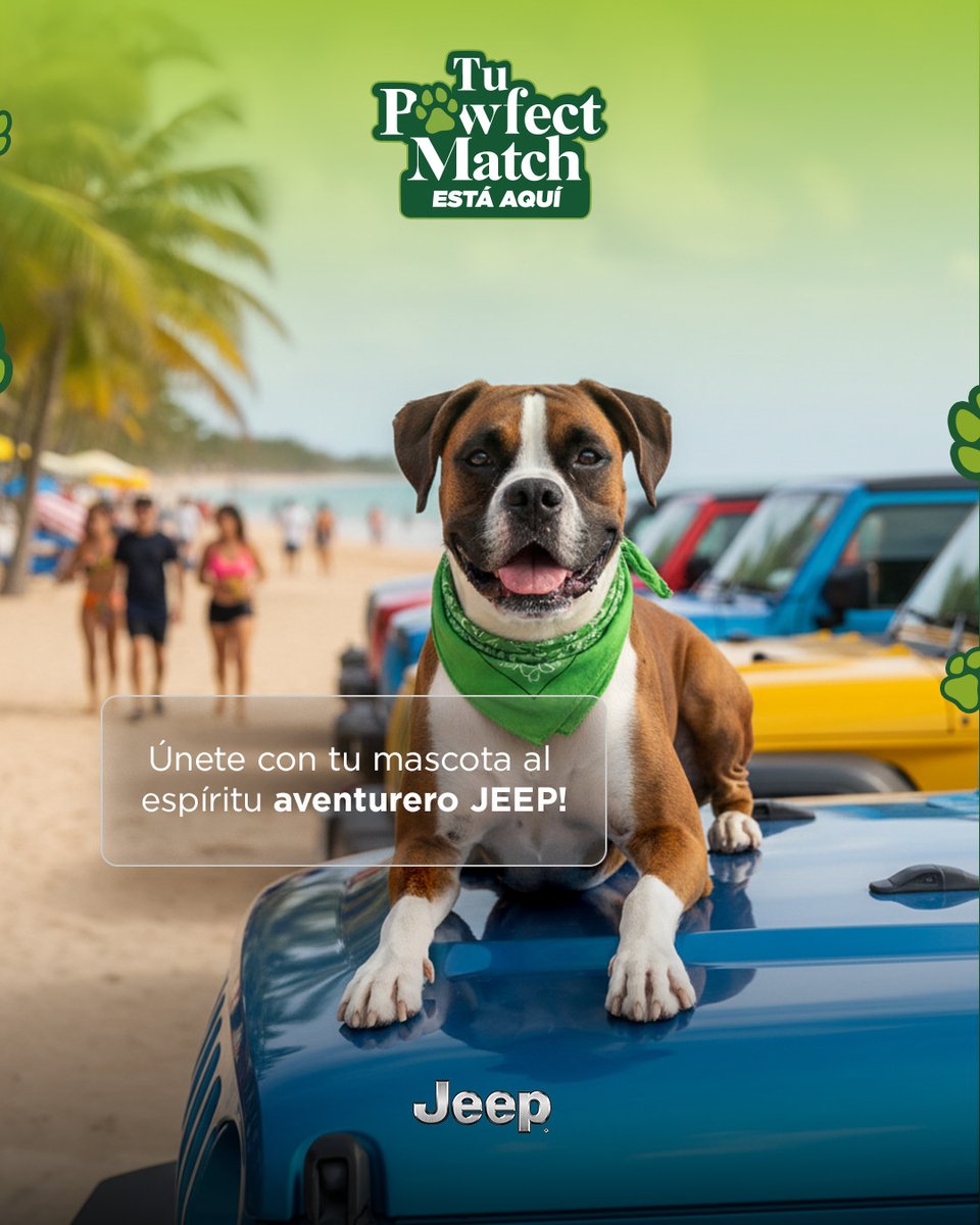jeeppr's tweet image. ¿Tu perro tiene el mismo espíritu aventurero que tú? 👀

Si aún no has encontrado esa pieza que le faltan a tus aventuras, ¡Busca tu #PawfectMatch en nuestros dealers! 🐶🐕

Y si ya tienes el tuyo, participa de experiencias únicas con tu mejor amigo. 🤍