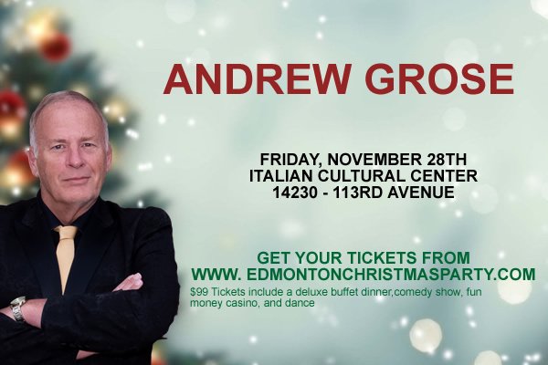 Dinner, show, casino and dance!

Tickets: Call 780-619-5690 or e-mail info@tnlec.com