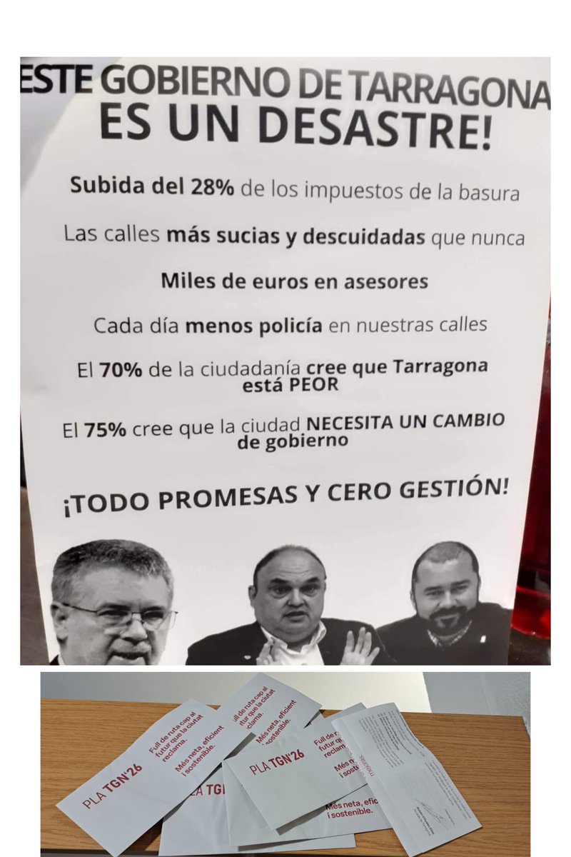 Hace tres años empapelaron algún barrio de Ponent jejeje🤣🤣y ahora buzonando.
PSC os está saliendo caro el tema de la basura.💩💩