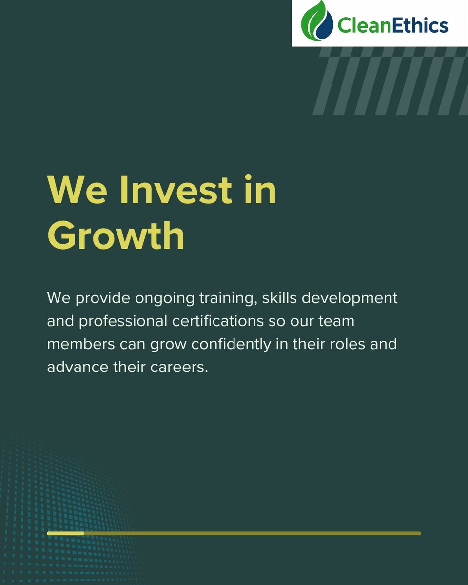 Cleanethics_FM's tweet image. Empowerment starts from within. 

At CleanEthics, we don’t just employ; we support, train &amp;amp; grow together.

Proud to be a workplace where people are valued, respected, and positioned to succeed.
#LivingWageWeek2025 #CleanEthics #PeopleDevelopment #EthicalWorkplace #CultureOfCare