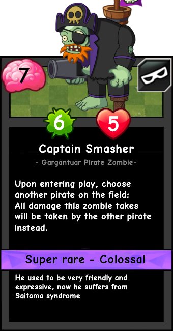 charamanti6's tweet image. NUEVO CARTA Y PERSONAJE
Adaptado del GW 2 y en petición de un amigo mío, les presento al CAPITAN APLASTADOR 

NEW CARD AND CHARACTER
Adapted from GW 2 and at the request of a friend, I present to you CAPTAIN SMASHER
 
#pvzagentes #pvz #pvzh #pvzfanart #pvzcartas